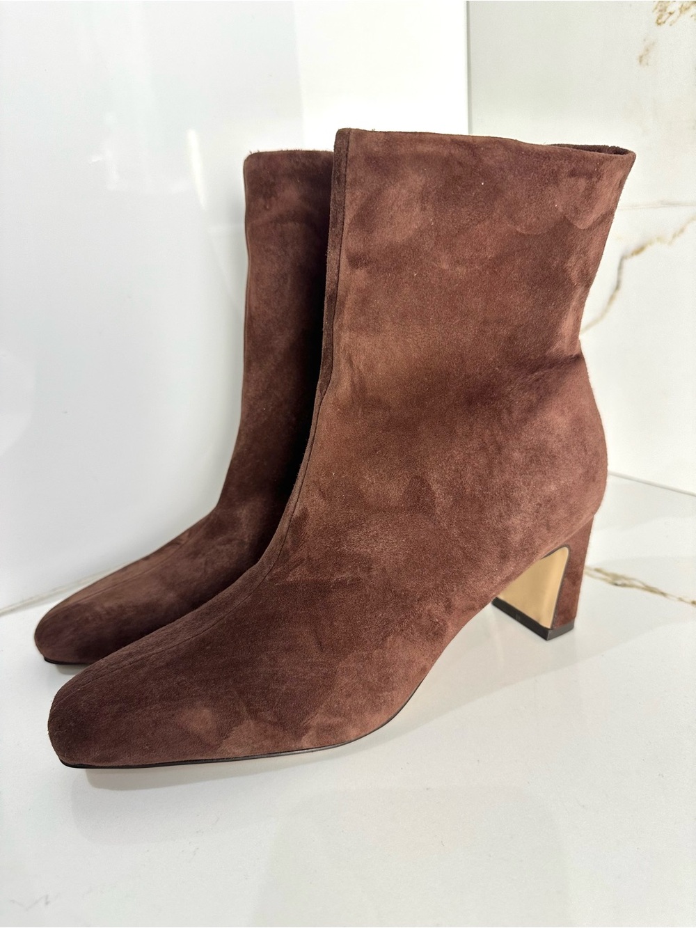 Steve Madden Brown Suede Ankle Boots Size 9 NWT